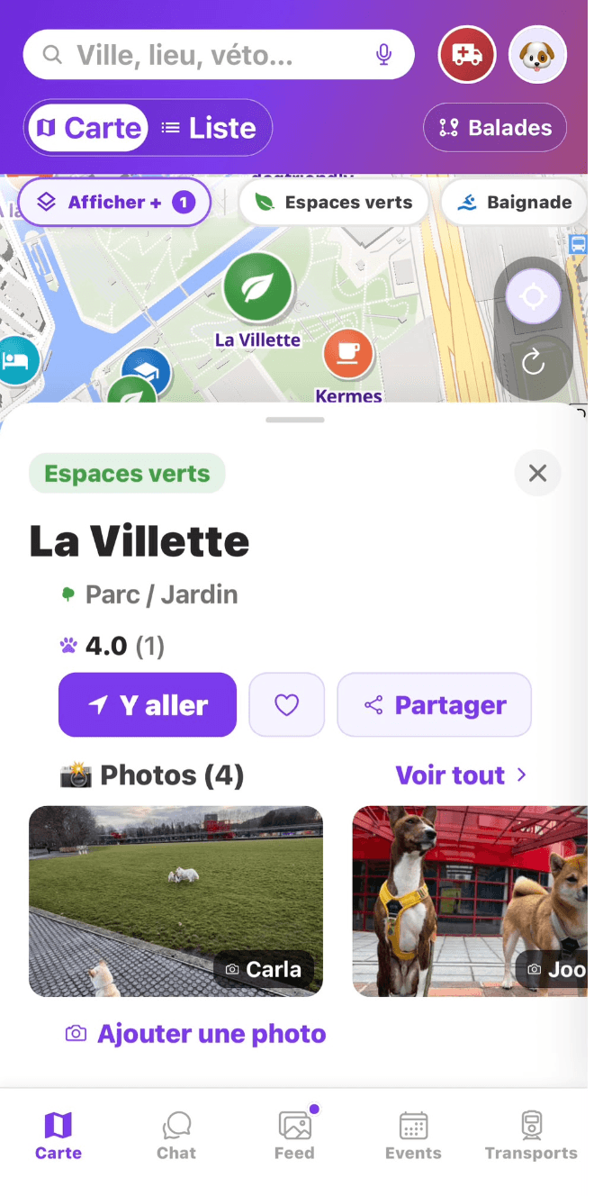 Fiche du parc de La Villette : catégorie, note, itinéraire et photos de la communauté